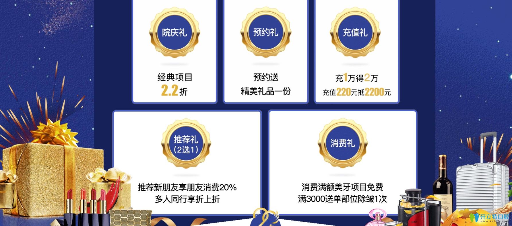 曙光口腔22周年到院五重好禮