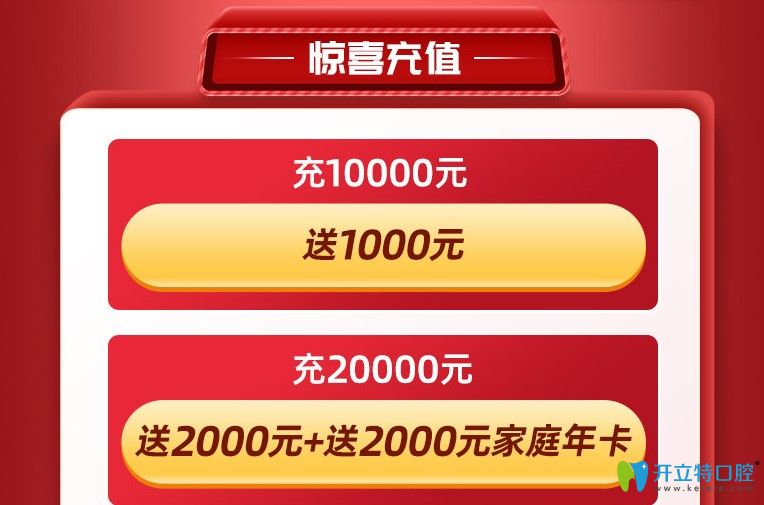 活動當(dāng)天美奧口腔充值有驚喜