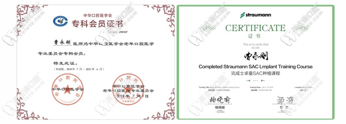 曹永剛醫(yī)生獲得榮譽