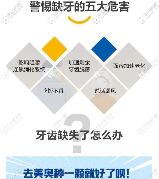 缺牙的危害